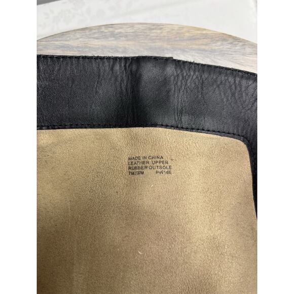 MICHAEL KORS Faux Leather Britt Riding Boot Women's Size US 7 M Black - Picture 10 of 12